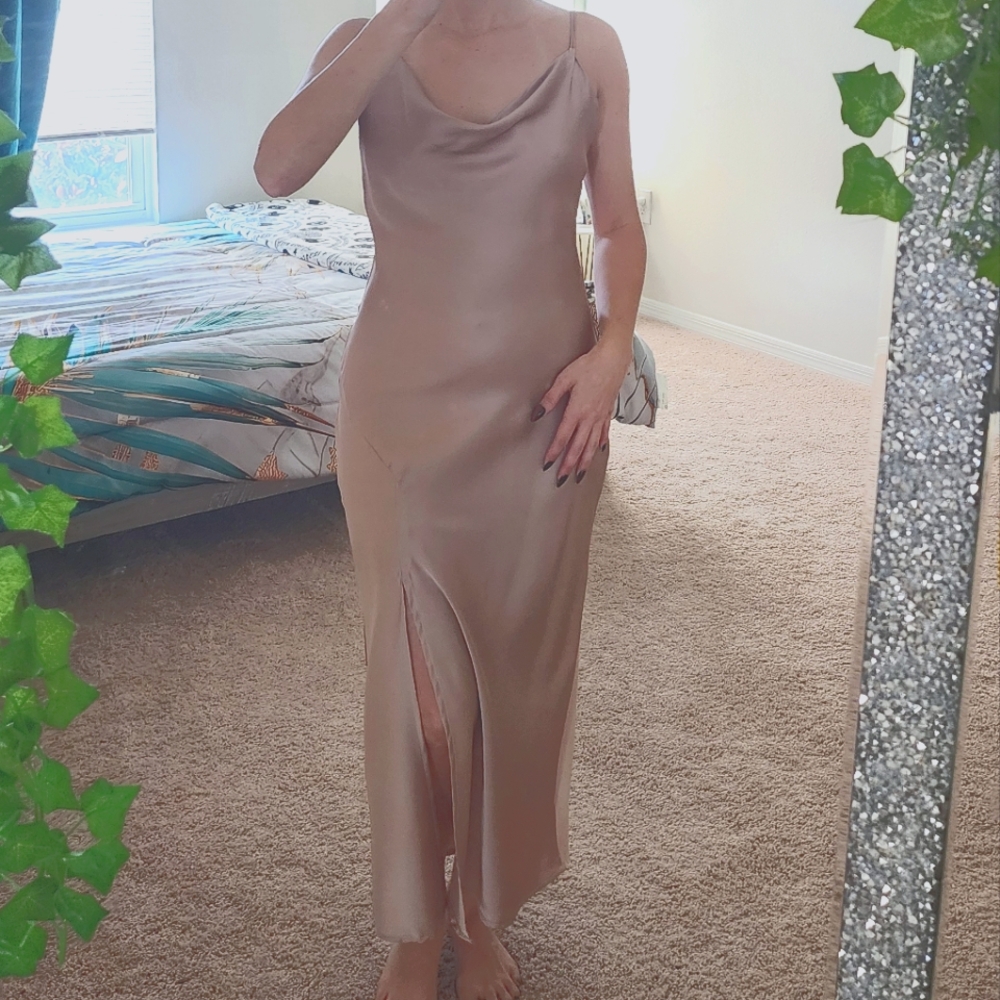Beige Slip dress